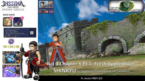 Dffoo Gl Act Chapter Pt Shinryu Auron Solo Youtube