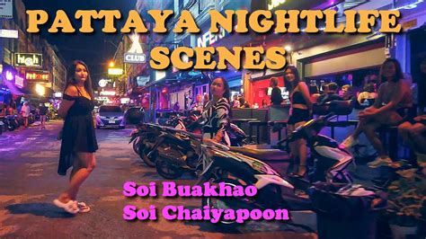 Pattaya Nightlife 4k Walk Night Scenes Soi Buakhao Soi Chaiyapoon