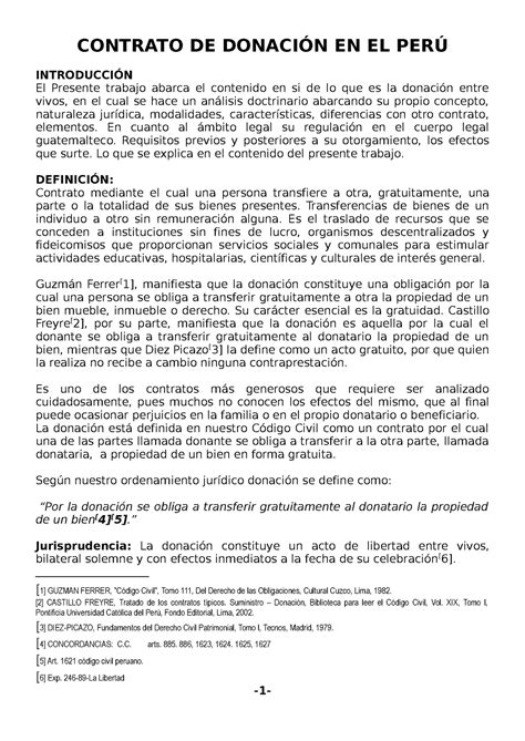 Contrato De Donacion Modelo