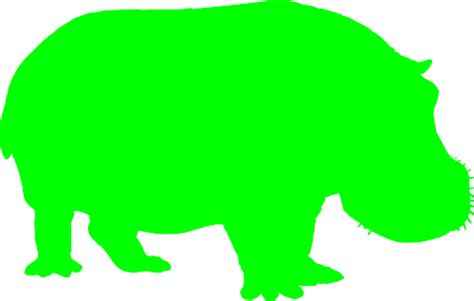 Green Hippo Clip Art at Clker.com - vector clip art online, royalty ...