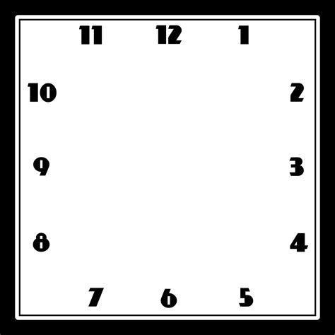 Free And Printable Clock Faces Templates Activity Shelter