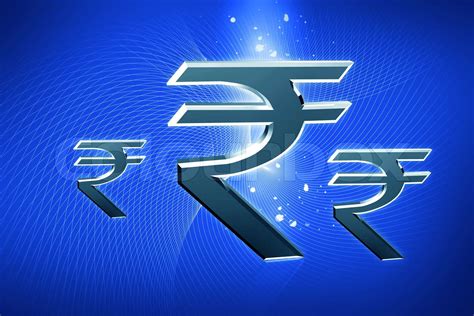 Indian rupee symbol | Stock image | Colourbox