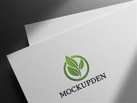 Free Logo Presentation Mockup PSD Template by Mockup Den on Dribbble