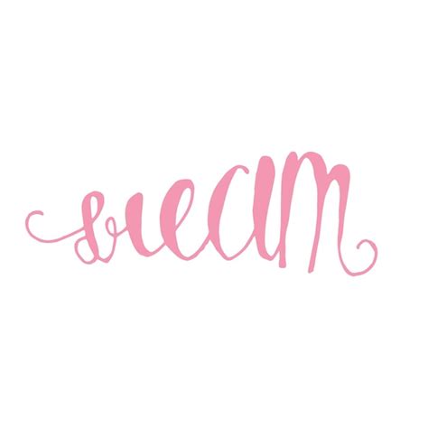 Premium Vector Dream Handwritten Lettering Careless Inscription