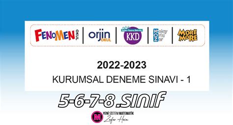 Fenomen 1 kurumsal Deneme 5 sınıf 6 sınıf 7 sınıf 8 sınıf Yeni Sistem