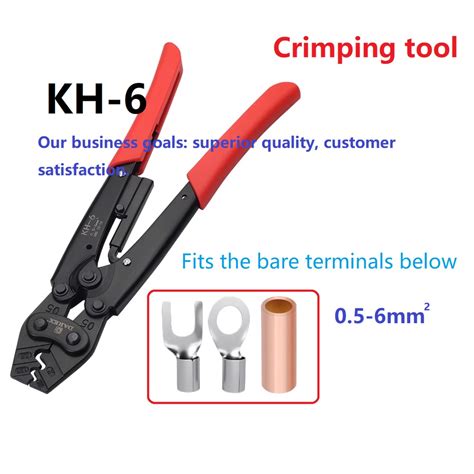 Open Ot Copper Nose Crimping Pliers Kh Cold Pressing Terminal Pliers