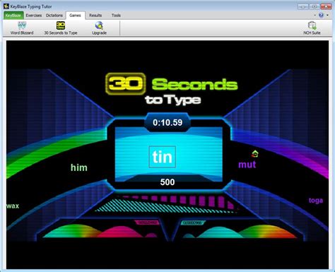 KeyBlaze Typing Tutor Software Screenshots