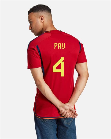 Camiseta 1ª España para el Mundial Qatar 2022 de Pau para Hombre