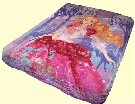 Imported Blankets Twin Full Character Mink Blankets Twin Barbie