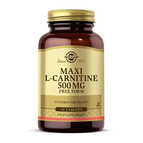 Solgar Maxi L Carnitine Mg Tablet Dermoeczanem