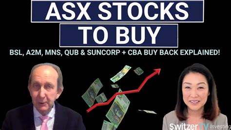 ASX Stocks To Buy BSL A2M MNS QUB Suncorp CBA Buy Back