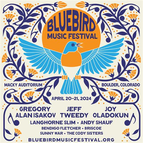 Bluebird Music Festival lineup and schedule | The Colorado Sound