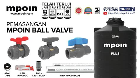 Cara Mudah Pasang Ball Valve Mpoin Pada Tangkir Air Dan Pipa — Mpoin