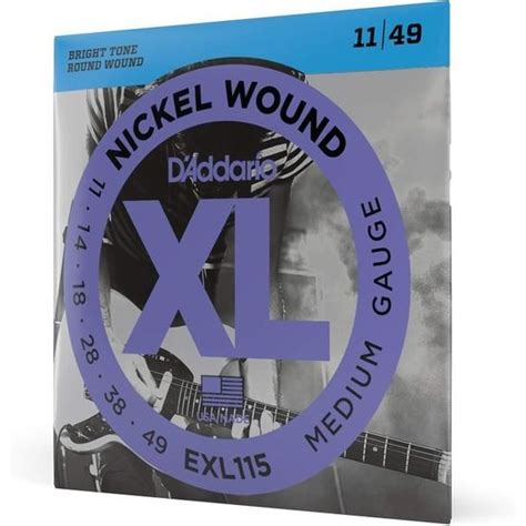 Exl Nickel Wound Jeux De Cordes Pour Guitares Lectriques Medium