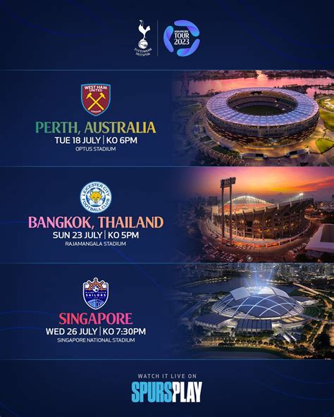 Tottenham Hotspur On Twitter We Will Take On Singapore Premier League