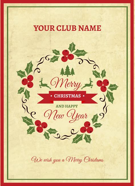 Free Christmas Card Templates And Examples Edit Online And Download