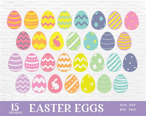 Buy 4 Get 50 Off Easter Egg Svg Png Eps Colorful Easter Etsy