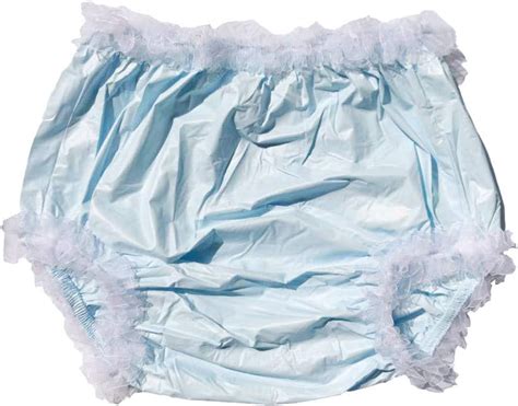 Haian Adult Incontinence Pull On Plastic Pants Lace Panties Color Baby