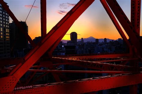 Mt. Fuji seen from Tokyo Tower : r/japanpics