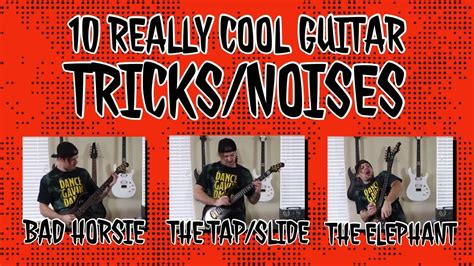 10 Really Cool Guitar Tricksnoises Youtube