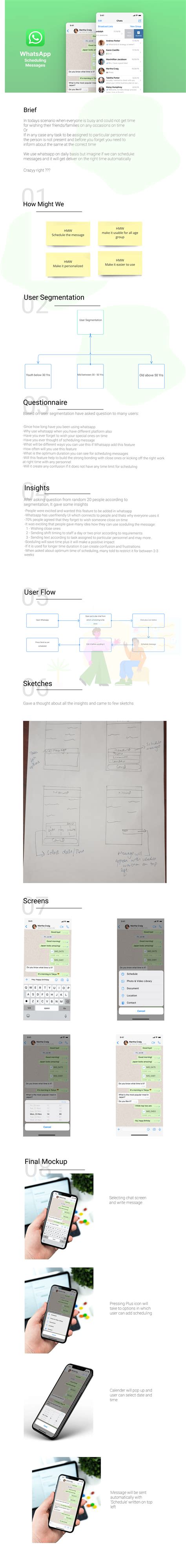Scheduling Whatsapp messages :: Behance