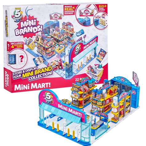 Buy 5 Surprise Mini Brands Electronic Mini Mart with 4 Mystery Mini
