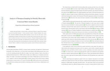 Analysis Of Thompson Sampling For Partially Observable Contextual Multi