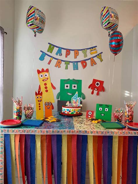 Number block birthday party | Block birthday party, Block birthday ...