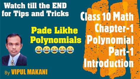 Class 10th Math Ch 2 Polynomials Part 1 Classification Degree