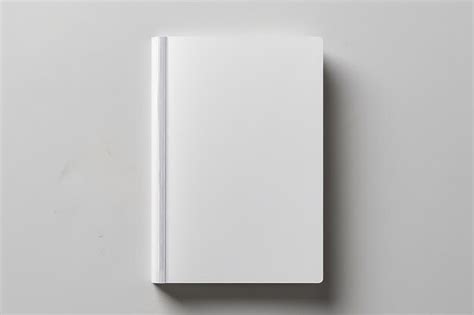 Premium Photo Blank Vertical Softcover Book Template With Pages Mockup