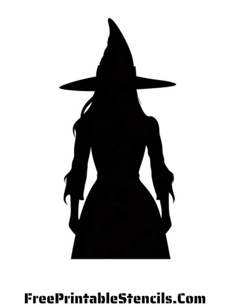 Free Printable Witch Hat Stencils And Silhouettes Free Printable Stencils