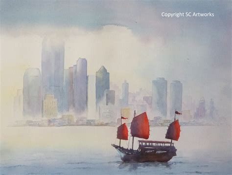 Hong Kong Skyline - SOLD | SC Artworks