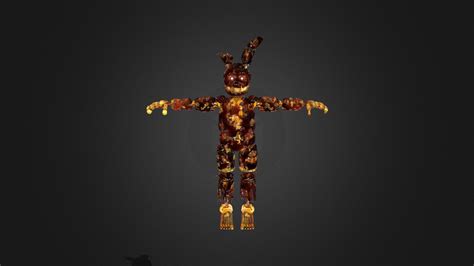 Flaming Springtrap Ar Download Free 3d Model By Sweetieboy87