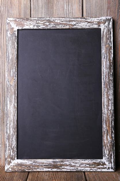 Premium Photo | Menu board on rustic wooden planks background