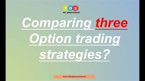 Comparing Three Option Trading Strategies The Option School Live