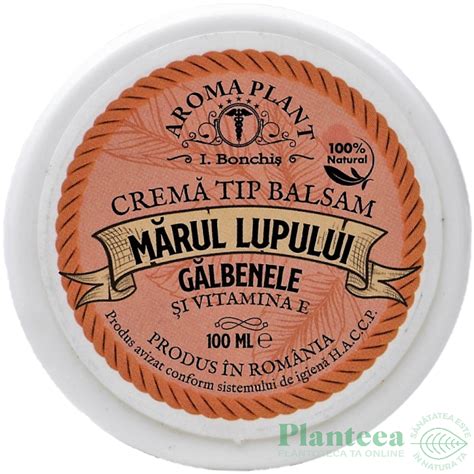 Crema Balsam Marul Lupului Galbenele 100ml Bonchis Pret 23 0 Lei