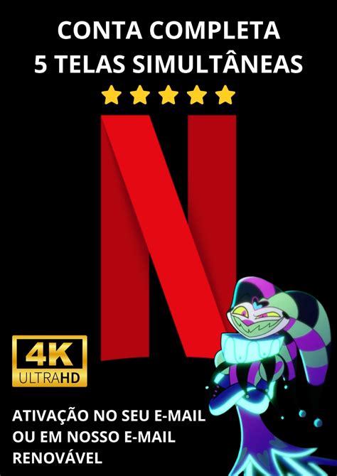 Conta Netflix 4K Completa 30 Dias Assinaturas E Premium DFG