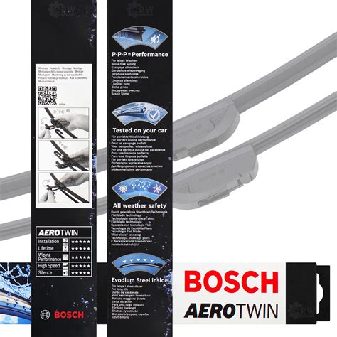 X Scheibenwischer Wischblatt Mm Mm Aerotwin Set Bosch