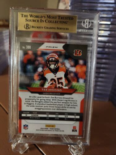 Panini Prizm Prizms No Huddle Tee Higgins Rc Bgs Ebay