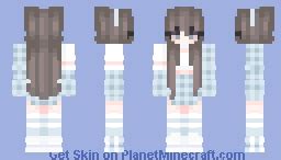 cute girl blue eyes Minecraft Skin