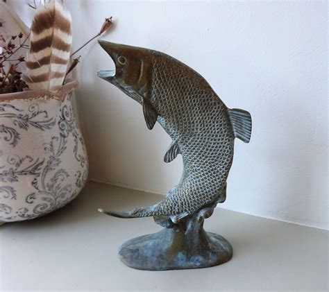 Vintage Brass Fish Ornament - Showpiece Antiques