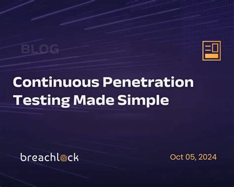 Continuous Penetration Testing Made Simple BreachLock