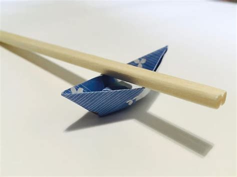 Origami Chopstick Holder Boat Instructions In 13 Easy Steps SAVOR