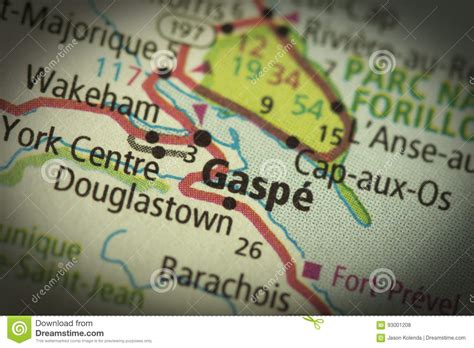 Gaspe, Quebec On Map Stock Photography | CartoonDealer.com #93001208