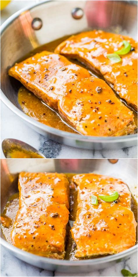 Bourbon Glazed Salmon Cheddars Recipe Banana