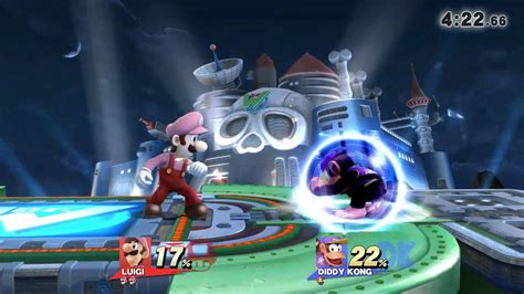 Super Smash Bros For Wii U Luigi Vs Diddy Kong Youtube