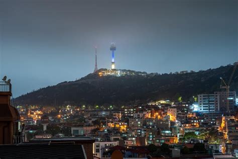 Premium Photo Itaewon District And Namsan Tower In Yongsan Seoul