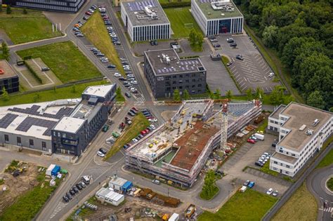 Luftaufnahme Bochum Baustelle zum Neubau eines Bürohauses der Firma