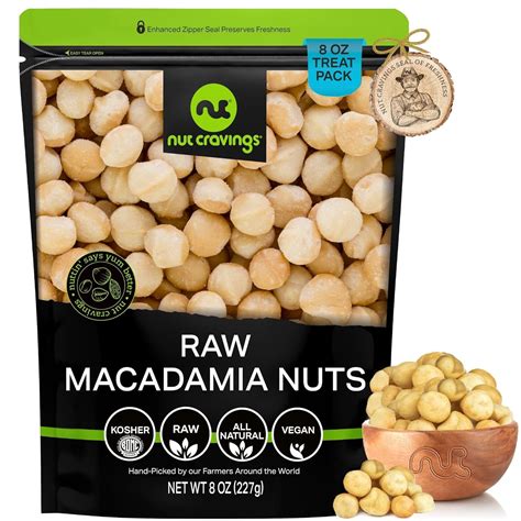 Raw Macadamia Nuts Unsalted Healthy Protein Food Snack Natural