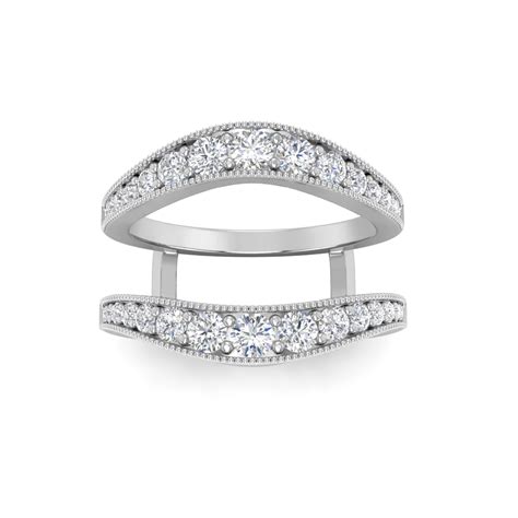 Diamond Ring Jeckets Moissanite Wedding Band Enhancers And Wraps